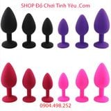  Nút Cắm Hậu Môn Silicone Mềm Mại Kích Thích Tuyến Tiền Liệt 