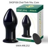  Nút Rung Cắm Hậu Môn Bằng Thủy Tinh Có Điều Khiển Không Dây 