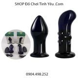  Nút Rung Cắm Hậu Môn Bằng Thủy Tinh Có Điều Khiển Không Dây 