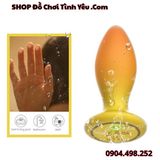  Nút Rung Hậu Môn Hai Lớp Màu Vàng Có Điều Khiển Bằng Remote 