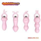  Nút Rung Tai Thỏ Nhét Lỗ Hậu Đa Tần Số Kích Thích Cực Mạnh 