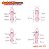 Nút Rung Tai Thỏ Nhét Lỗ Hậu Đa Tần Số Kích Thích Cực Mạnh 
