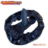  Quần Lót Da Bóng Gắn Dương Vật Giả Rung Điều Khiển Bên Trong 