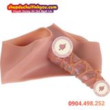  Quần Nối Liền Dương Vật Giả Rỗng Ruột Có Gân Dây Quanh Thân 
