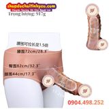  Quần Nối Liền Dương Vật Giả Rỗng Ruột Có Gân Dây Quanh Thân 