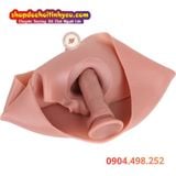  Quần Silicon Nối Liền Dương Vật To Cong Rỗng Ruột Có Gân Nổi 