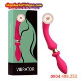  Que rung hai đầu cong massage điểm G mô phỏng dương vật 