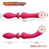  Que rung hai đầu cong massage điểm G mô phỏng dương vật 