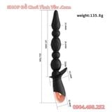 Que Rung Hậu Môn Cầm Tay 10 Tần Số Có Hạt Silicone Đầu Nhọn 