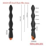  Que Rung Hậu Môn Cầm Tay 10 Tần Số Có Hạt Silicone Đầu Nhọn 