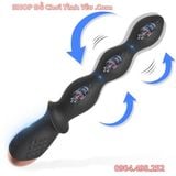  Que Rung Hậu Môn Cầm Tay 10 Tần Số Có Hạt Silicone Đầu Nhọn 