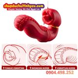  Râu Bạch Tuộc Rung Lắc Kèm Đầu Lưỡi Liếm Láp Âm Đạo Tê Dại 