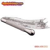  Roi Xích Bạo Dâm Dạng Kim Loại Mạ Điện Có Tay Cầm Đính Đá 