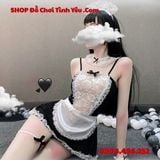  Set Váy Ren Mỏng Hóa Trang Nàng Hầu Gái Hư Hỏng Khiêu Dâm 