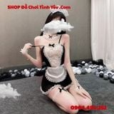  Set Váy Ren Mỏng Hóa Trang Nàng Hầu Gái Hư Hỏng Khiêu Dâm 