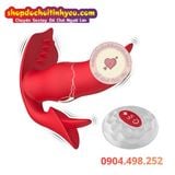  Sextoy Đeo Âm Đạo Ba Đầu Lưỡi Rung Liếm MAGIC KISS VIBRATOR 