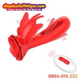  Sextoy Bướm Hoa Hồng Rung Có Nhánh Móc Sướng Đeo Trong Âm Đạo 