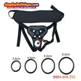  Strap On Quần Dây Đeo Gắn Dương Vật Giả Hai Lỗ Cho Nam Nữ 