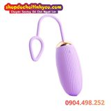  Trứng Rung 10 Chế Độ Có Vân Nổi Dài Ma Sát Điều Khiển Từ Xa 
