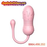  Trứng Rung Thụt Dạng Kem Chảy Điều Khiển Không Dây LIBO 