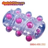  Vòng đeo dương vật thắt khóa tinh trùng 12 bi kích thích nữ 