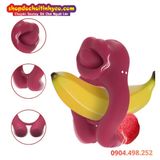  Vòng Đeo Dương Vật Khóa Tinh Rung Kép Có Đầu Lưỡi Liếm Âm Vật 