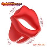  Vòng Rung Cu Hình Môi Có Gai Nổi Bao Bọc Kích Thích Bìu 