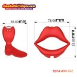  Vòng Rung Cu Hình Môi Có Gai Nổi Bao Bọc Kích Thích Bìu 