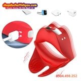  Vòng Rung Cu Hình Môi Có Gai Nổi Bao Bọc Kích Thích Bìu 
