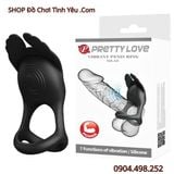  Vòng Rung Đeo Dương Vật Khóa Siết Tinh Hoàn PRETTY LOVE 