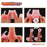  Vòng Rung Tai Thỏ Khóa Tinh Có Hạt Nổi Kích Thích Âm Vật 