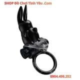  Vòng Rung Trì Hoãn Xuất Tinh Kèm Đầu Thỏ Kích Thích Hạt Đậu 