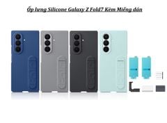 Ốp lưng silicon kèm chân đế cho Galaxy Z Fold 7-Hàng chính hãng(kèm Miếng dán )
