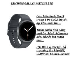 Đồng hồ thông minh Samsung Galaxy Watch 8 40mm/44mm - Bluetooth/LTE-Hàng chính hãng