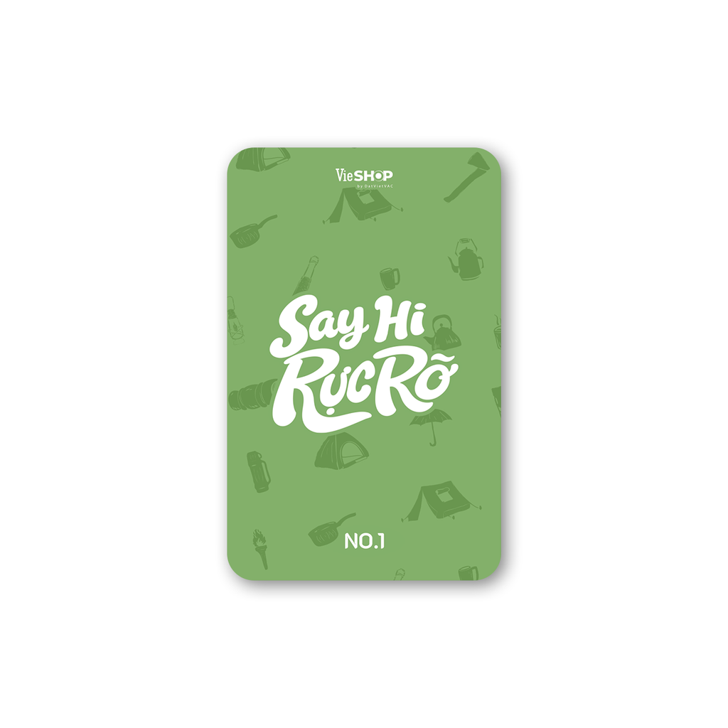 SAY HI RỰC RỠ Photo card (Card) / CHẶNG RỪNG