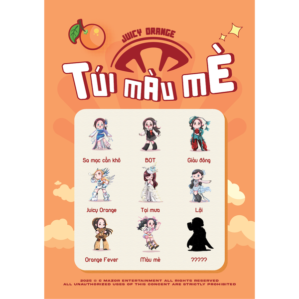 Móc Khóa Orange - Túi Màu Mè