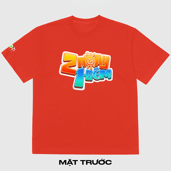 2 Ngày 1 Đêm T-Shirt / Blue & Orange (Áo thun) - Tặng 01 random photocard