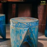 Đôn gỗ sắc xanh