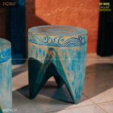 Đôn gỗ sắc xanh