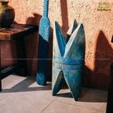 Đôn gỗ sắc xanh