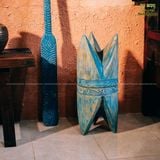 Đôn gỗ sắc xanh