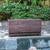 Máng gỗ trồng cây