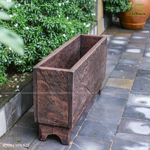 Máng gỗ trồng cây