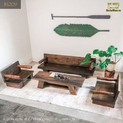 Bộ bàn sofa vintage mang hơi thở tự nhiên