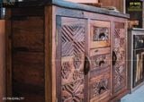 Tủ gỗ tàu thuyền điêu khắc đương đại