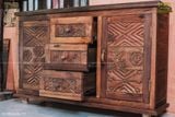 Tủ gỗ tàu thuyền điêu khắc đương đại