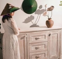 Tủ hiệu ứng sơn trắng