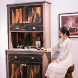 Tủ gỗ tàu thuyền decor