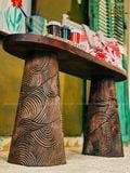 Kệ console bán nguyệt