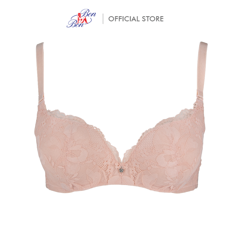  Áo lót mỏng ép, gọng dẻo, 3/4 full ren - BV35180 